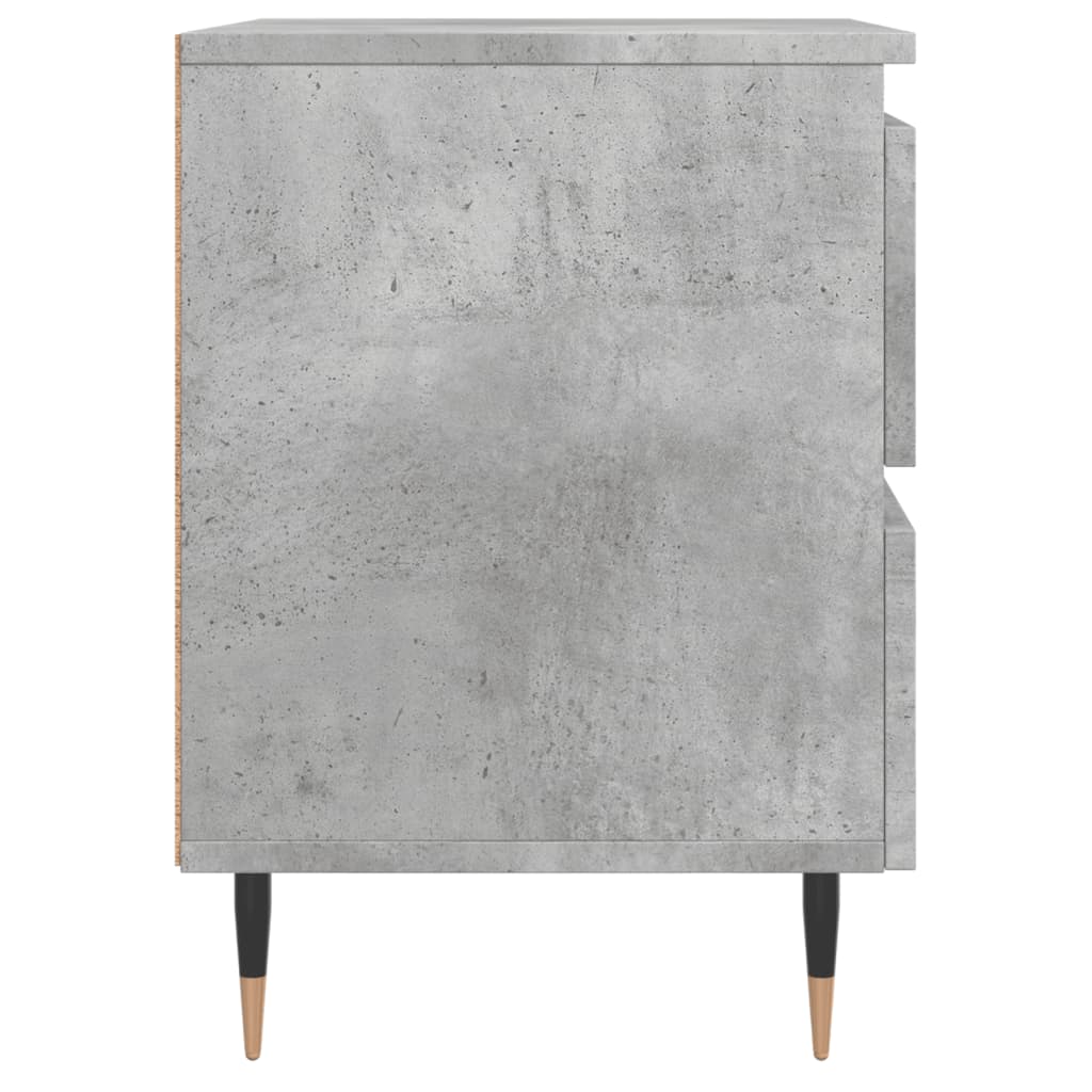 vidaXL Bedside Cabinets 2 pcs Concrete Grey 40x35x50 cm Engineered Wood