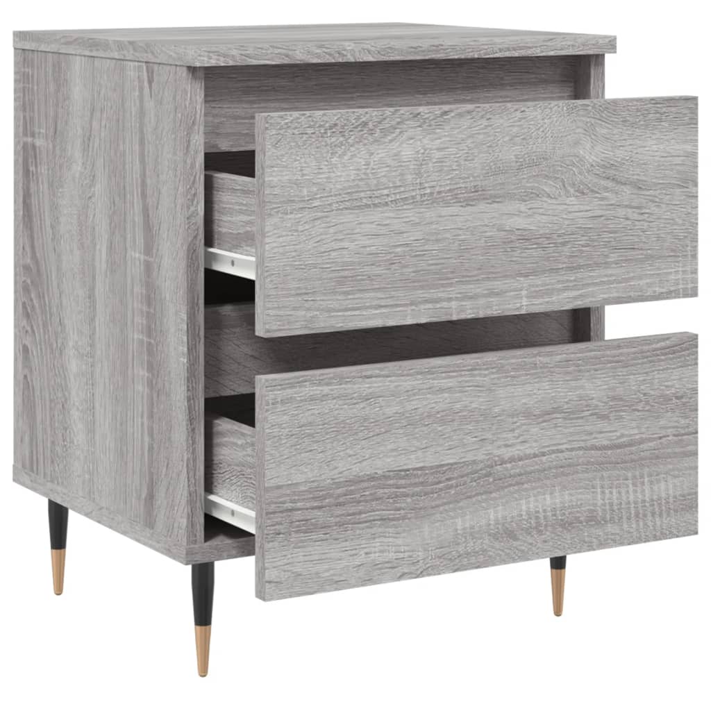 vidaXL Bedside Cabinet Grey Sonoma 40x35x50 cm Engineered Wood