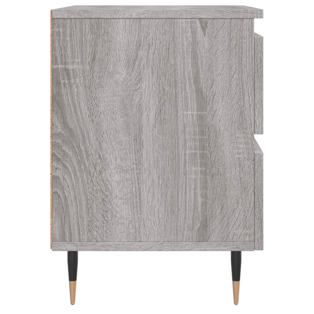 vidaXL Bedside Cabinet Grey Sonoma 40x35x50 cm Engineered Wood