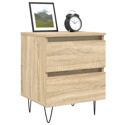 vidaXL Bedside Cabinet Sonoma Oak 40x35x50 cm Engineered Wood