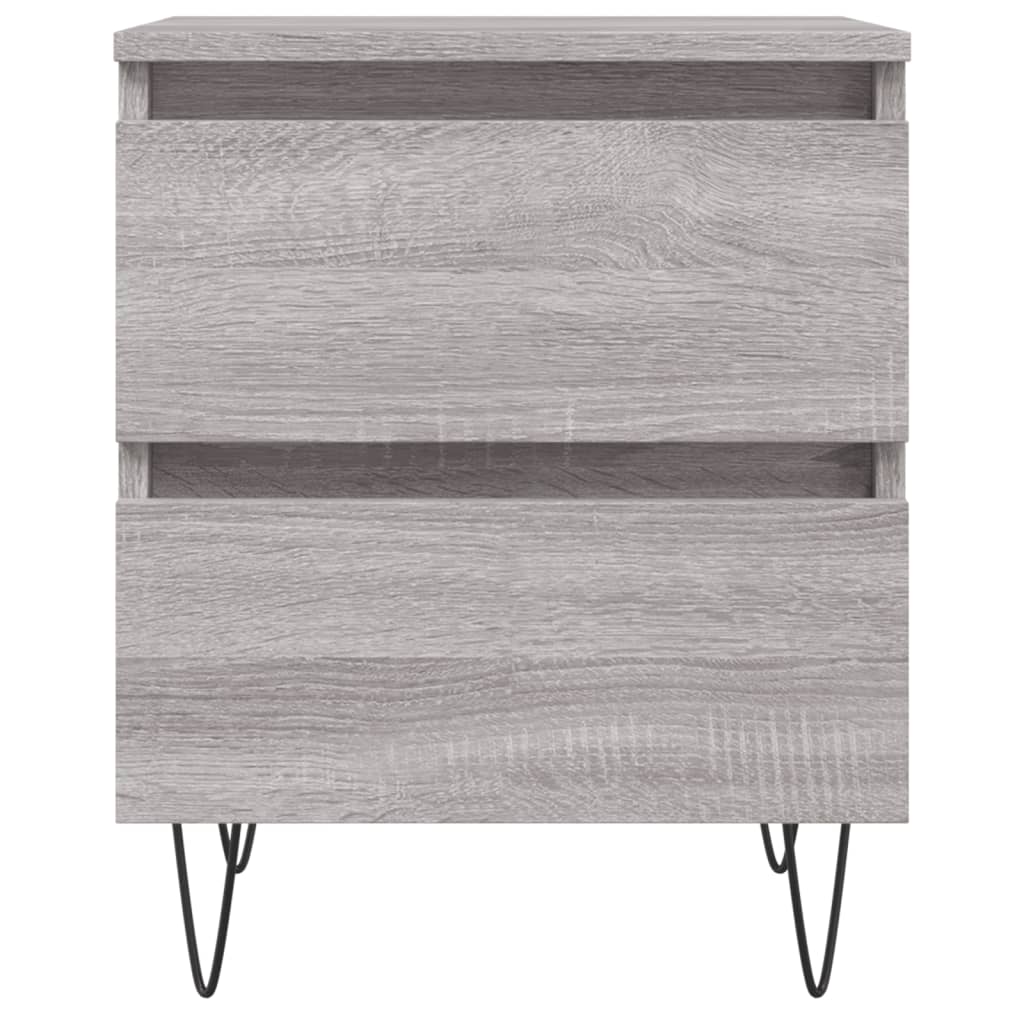 vidaXL Bedside Cabinets 2 pcs Grey Sonoma 40x35x50 cm Engineered Wood