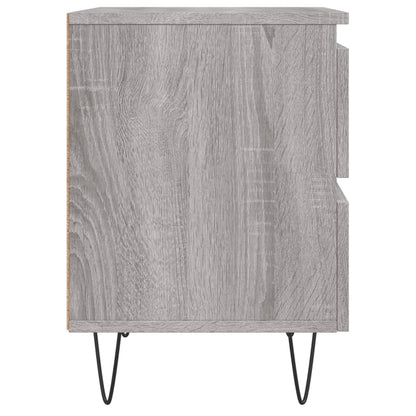 vidaXL Bedside Cabinets 2 pcs Grey Sonoma 40x35x50 cm Engineered Wood