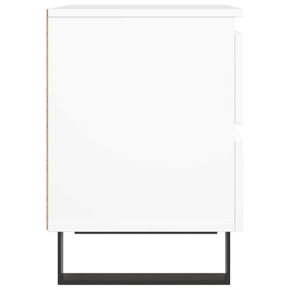 vidaXL Bedside Cabinet White 40x35x50 cm Engineered Wood