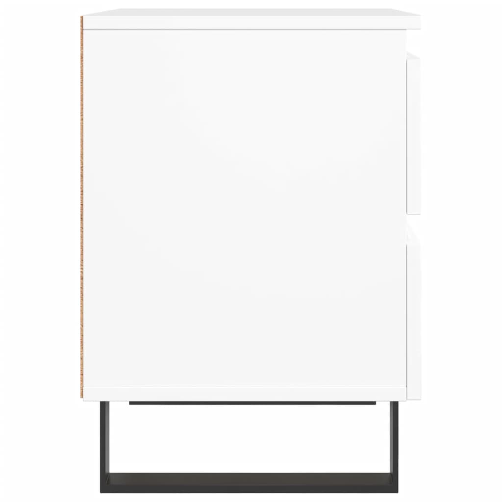 vidaXL Bedside Cabinets 2 pcs White 40x35x50 cm Engineered Wood