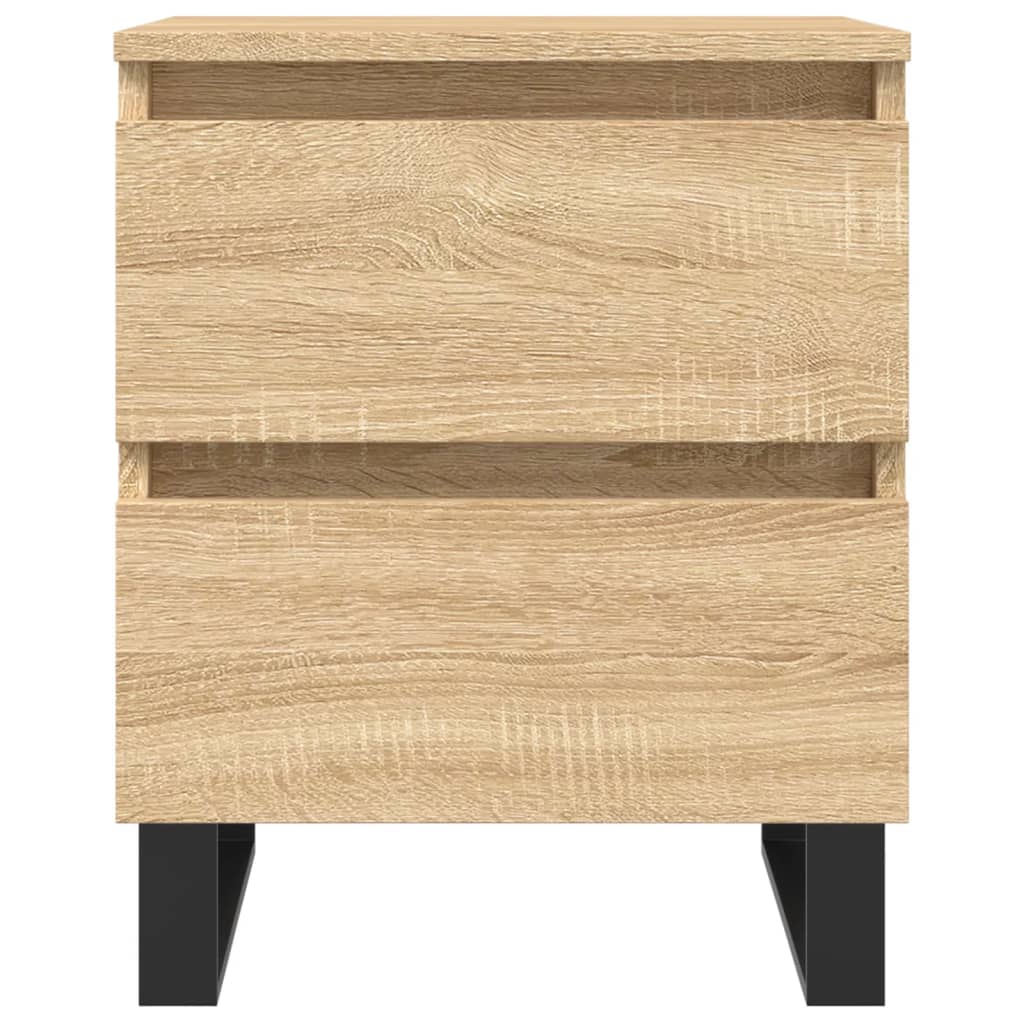vidaXL Bedside Cabinet Sonoma Oak 40x35x50 cm Engineered Wood