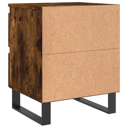 vidaXL Bedside Cabinets 2 pcs Smoked Oak 40x35x50 cm Engineered Wood