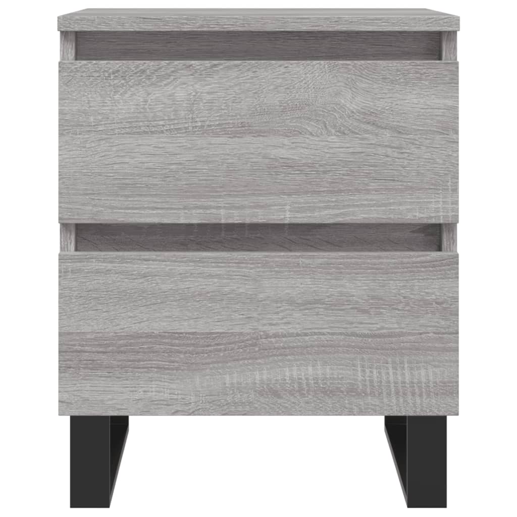 vidaXL Bedside Cabinet Grey Sonoma 40x35x50 cm Engineered Wood