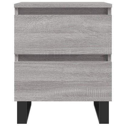 vidaXL Bedside Cabinet Grey Sonoma 40x35x50 cm Engineered Wood