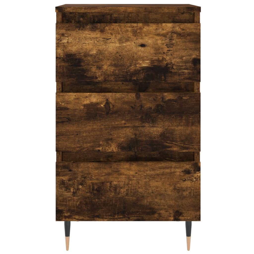 vidaXL Bedside Cabinets 2 pcs Smoked Oak 40x35x69 cm Engineered Wood