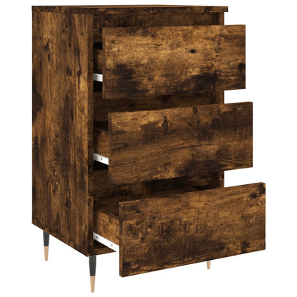 vidaXL Bedside Cabinets 2 pcs Smoked Oak 40x35x69 cm Engineered Wood