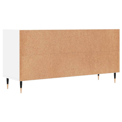 vidaXL TV Cabinet White 103.5x30x50 cm Engineered Wood