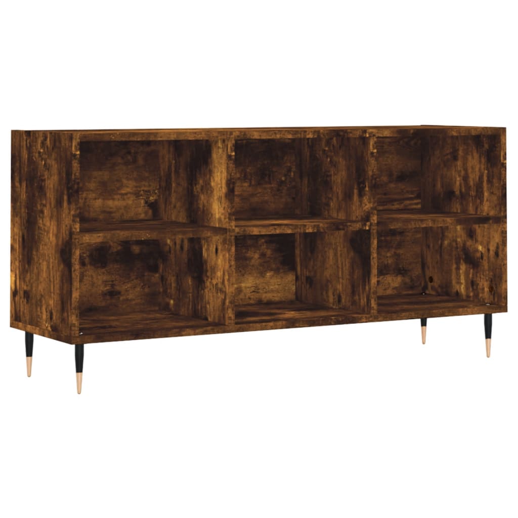vidaXL TV Cabinet Smoked Oak 103,5x30x50 cm Engineered Wood
