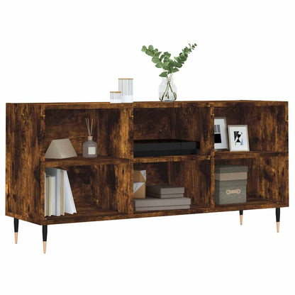 vidaXL TV Cabinet Smoked Oak 103,5x30x50 cm Engineered Wood