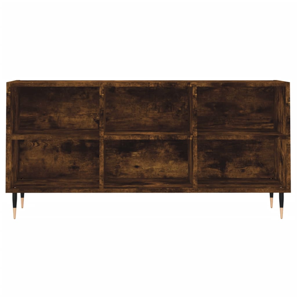 vidaXL TV Cabinet Smoked Oak 103.5x30x50 cm Engineered Wood
