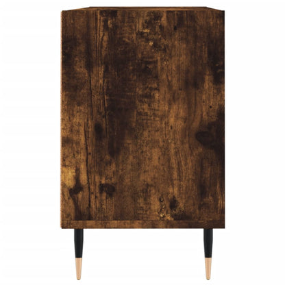 vidaXL TV Cabinet Smoked Oak 103.5x30x50 cm Engineered Wood