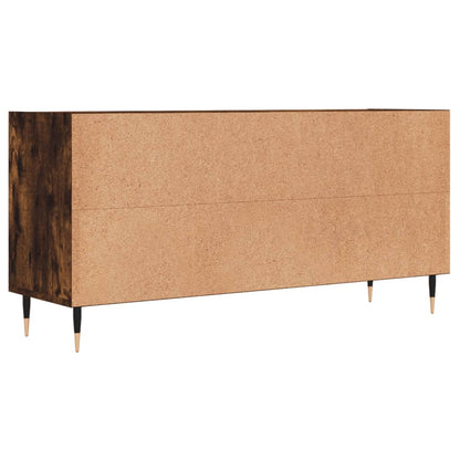 vidaXL TV Cabinet Smoked Oak 103.5x30x50 cm Engineered Wood