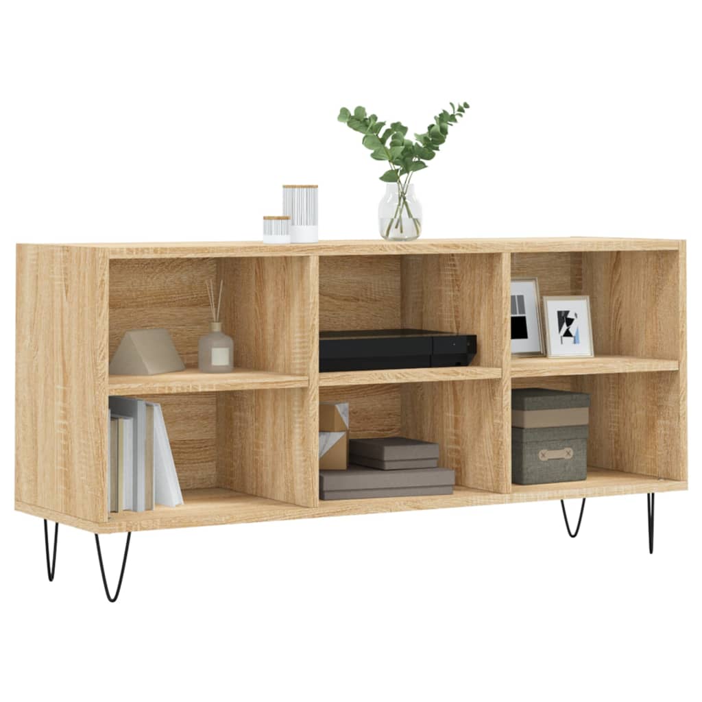 vidaXL TV Cabinet Sonoma Oak 103,5x30x50 cm Engineered Wood