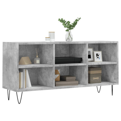 vidaXL TV Cabinet Concrete Grey 103,5x30x50 cm Engineered Wood