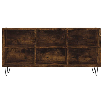 vidaXL TV Cabinet Smoked Oak 103.5x30x50 cm Engineered Wood