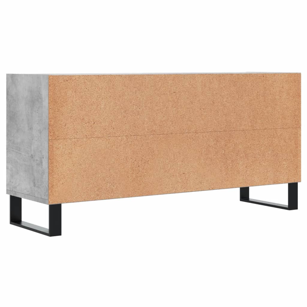 vidaXL TV Cabinet Concrete Grey 103,5x30x50 cm Engineered Wood