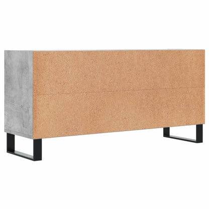 vidaXL TV Cabinet Concrete Grey 103,5x30x50 cm Engineered Wood