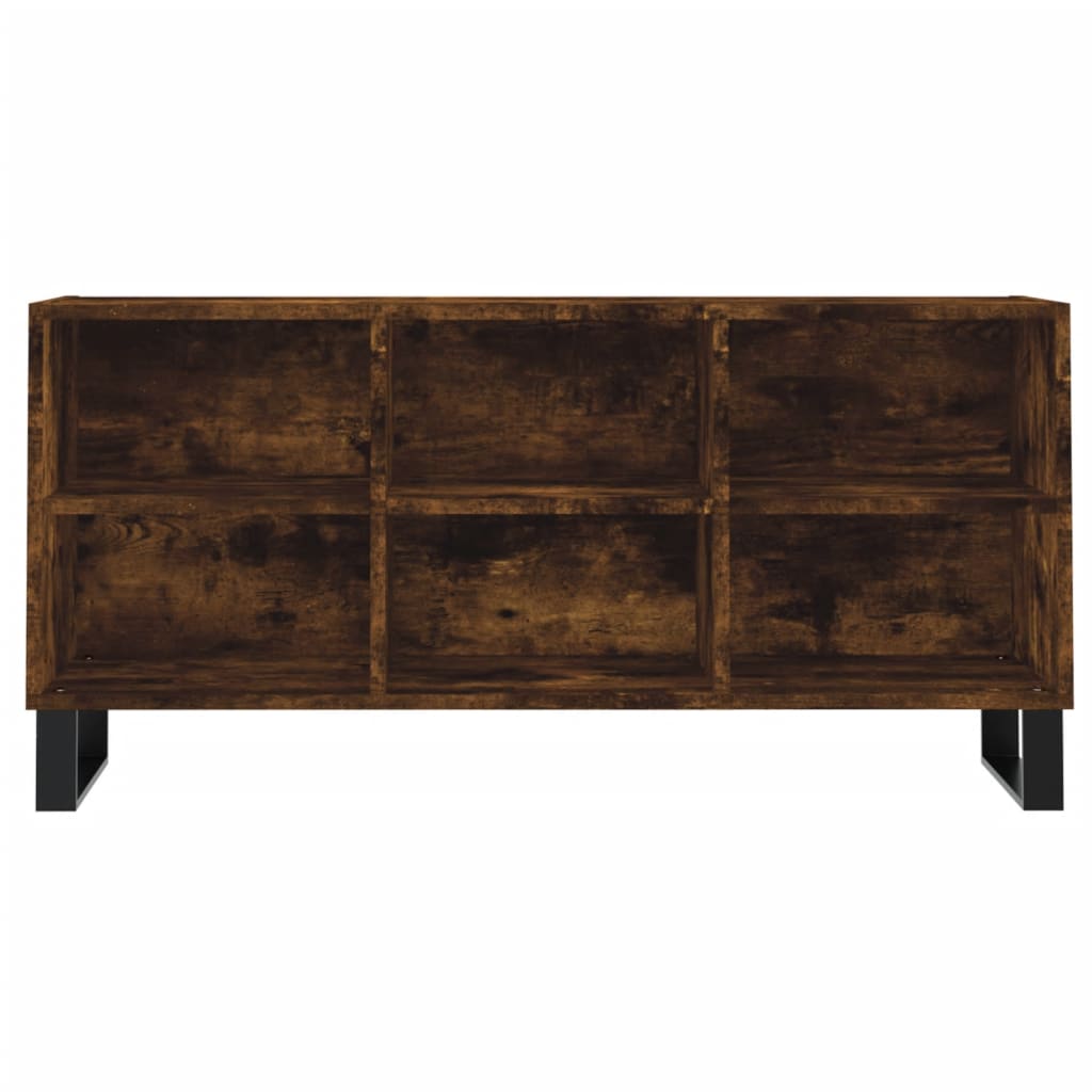vidaXL TV Cabinet Smoked Oak 103,5x30x50 cm Engineered Wood