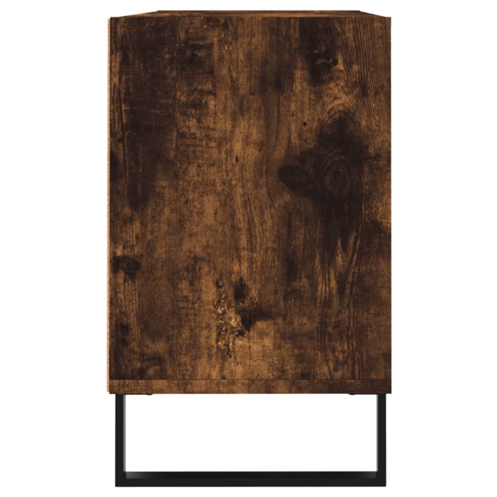vidaXL TV Cabinet Smoked Oak 103.5x30x50 cm Engineered Wood