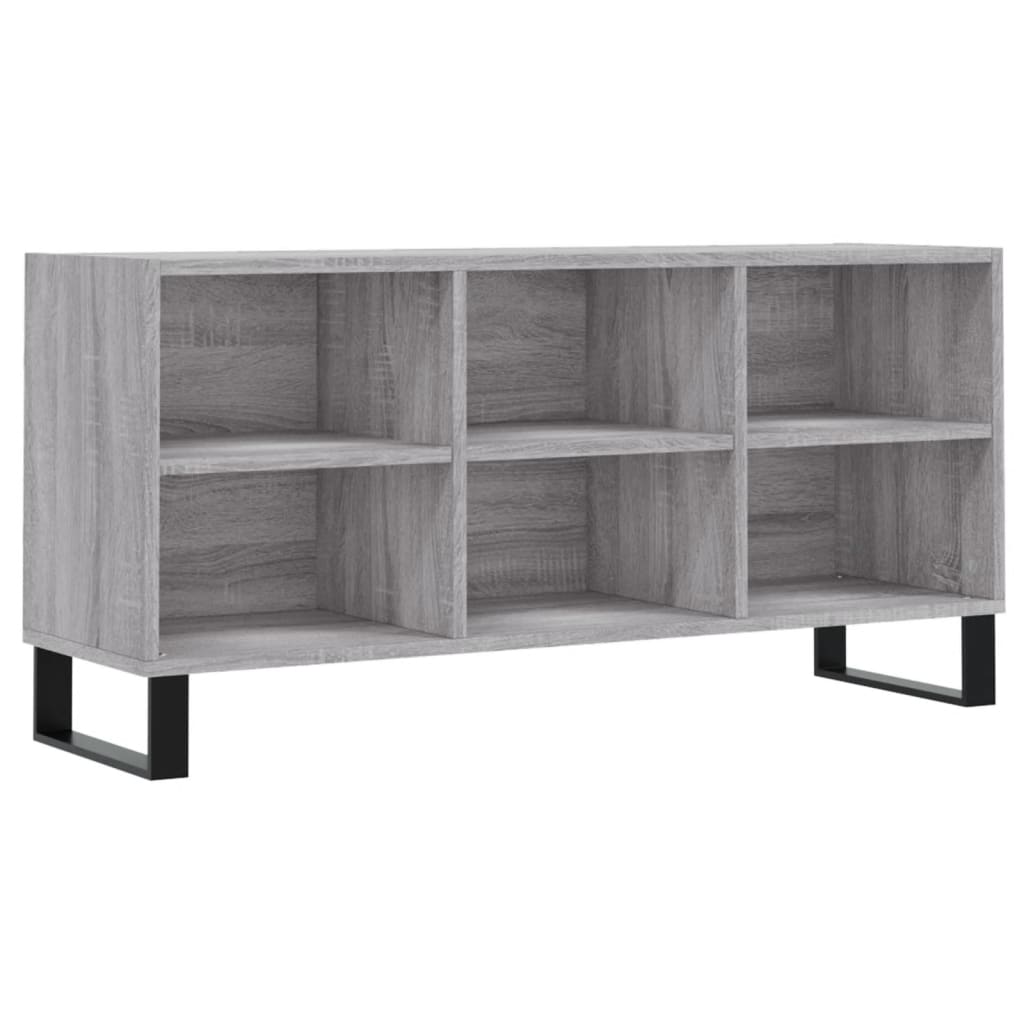 vidaXL TV Cabinet Grey Sonoma 103.5x30x50 cm Engineered Wood