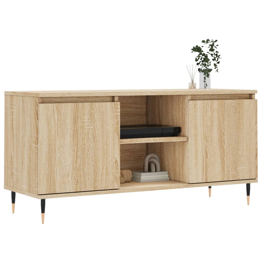 vidaXL TV Cabinet Sonoma Oak 104x35x50 cm Engineered Wood