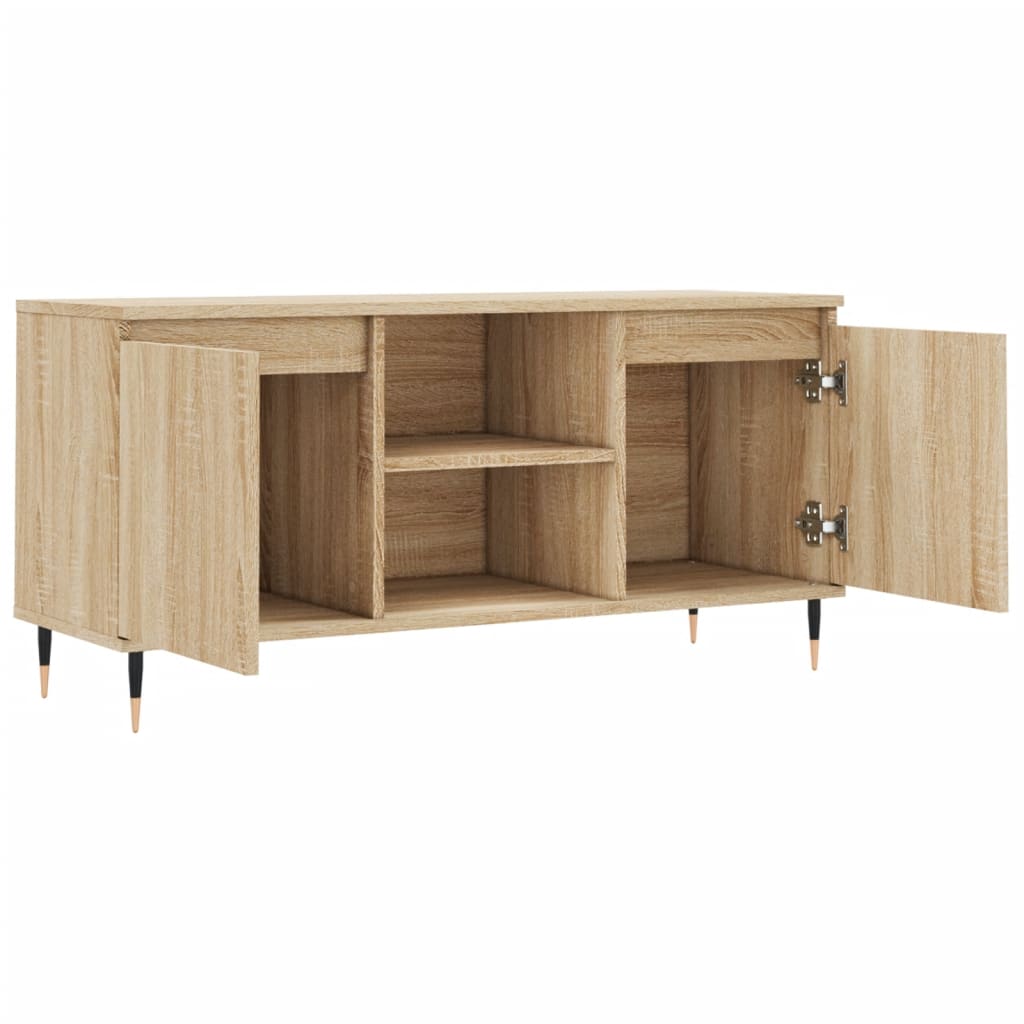 vidaXL TV Cabinet Sonoma Oak 104x35x50 cm Engineered Wood