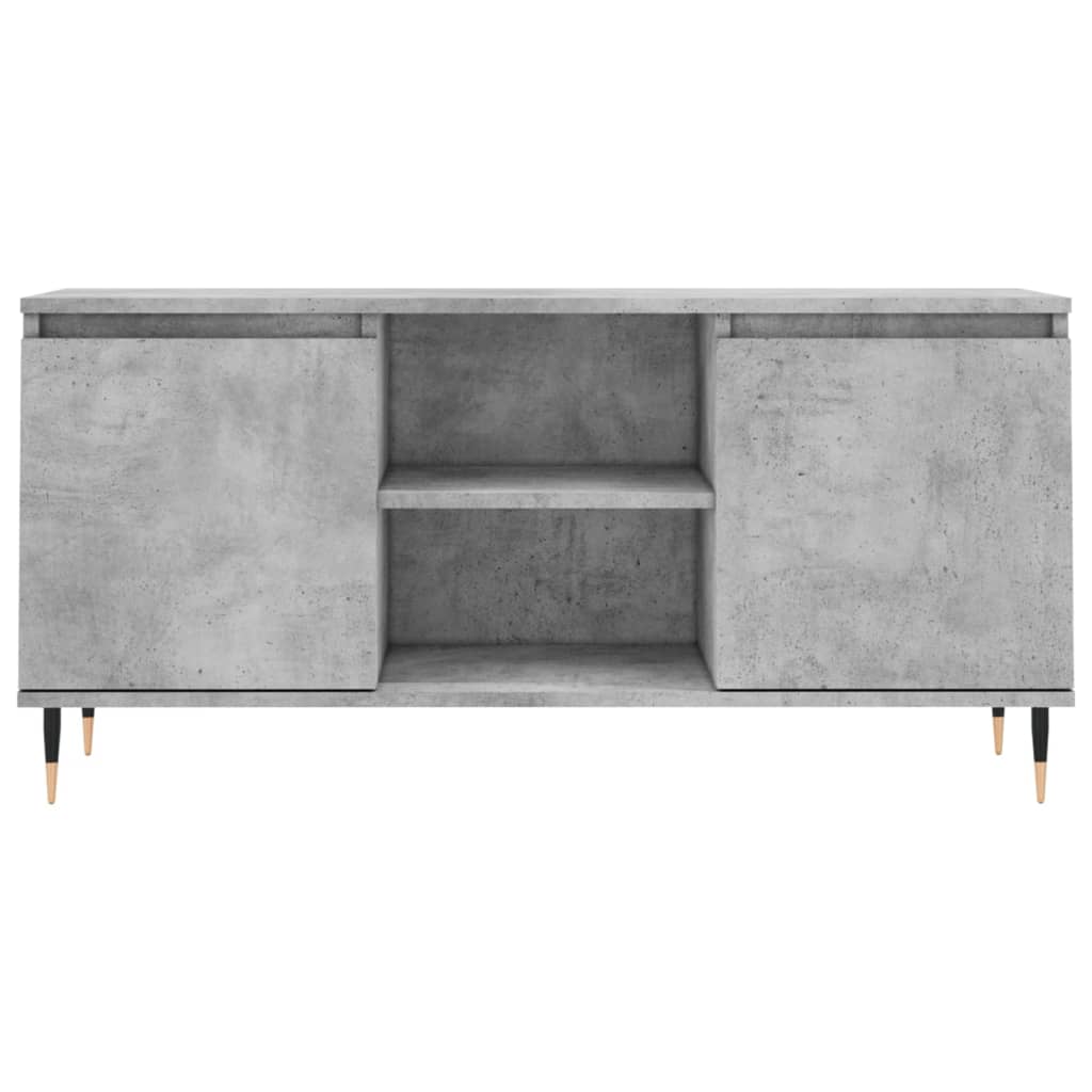 vidaXL TV Cabinet Concrete Grey 104x35x50 cm Engineered Wood