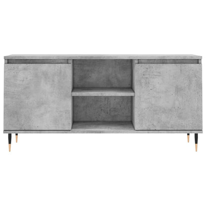 vidaXL TV Cabinet Concrete Grey 104x35x50 cm Engineered Wood
