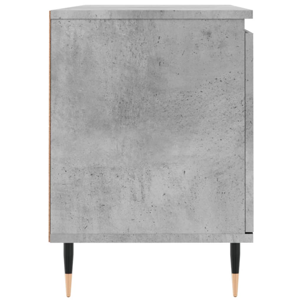 vidaXL TV Cabinet Concrete Grey 104x35x50 cm Engineered Wood
