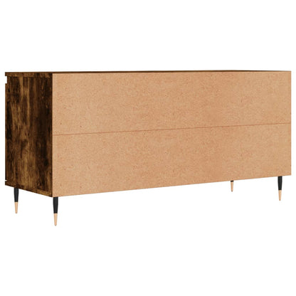 vidaXL TV Cabinet Smoked Oak 104x35x50 cm Engineered Wood