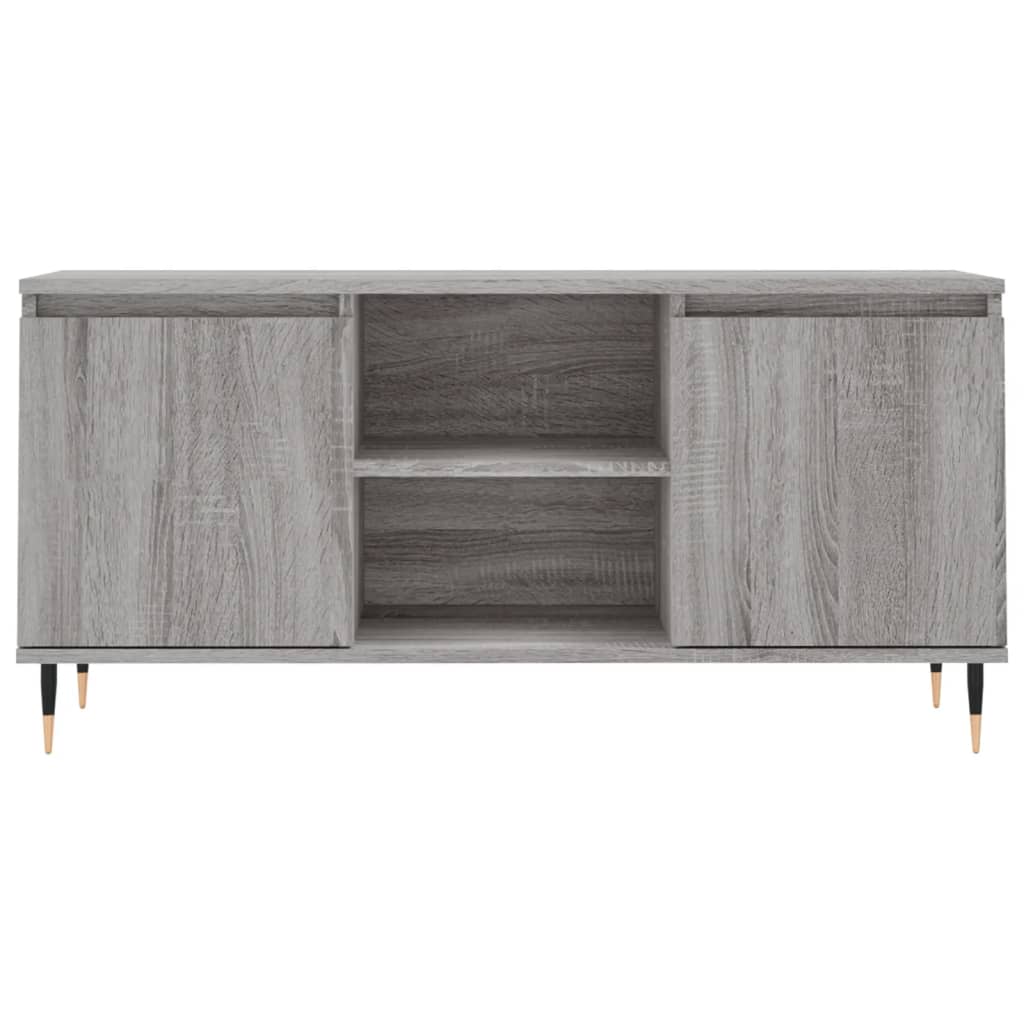 vidaXL TV Cabinet Grey Sonoma 104x35x50 cm Engineered Wood