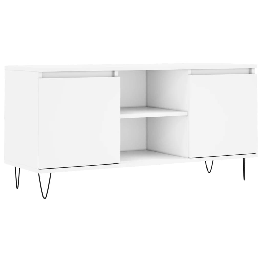 vidaXL TV Cabinet White 104x35x50 cm Engineered Wood