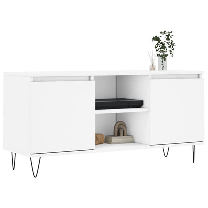 vidaXL TV Cabinet White 104x35x50 cm Engineered Wood