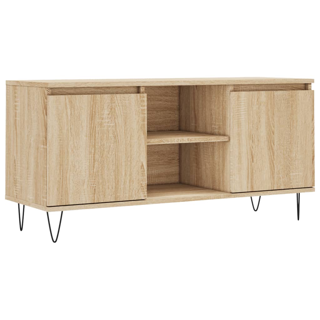 vidaXL TV Cabinet Sonoma Oak 104x35x50 cm Engineered Wood