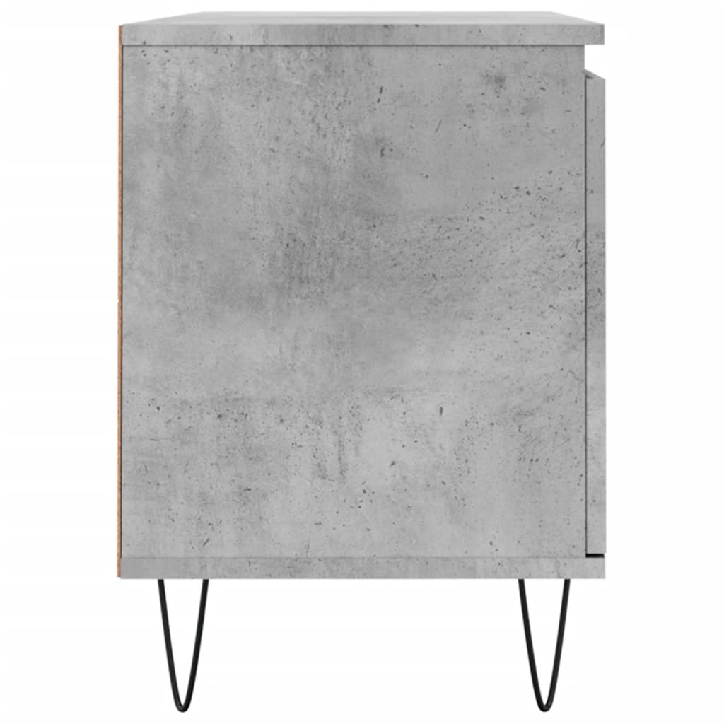 vidaXL TV Cabinet Concrete Grey 104x35x50 cm Engineered Wood
