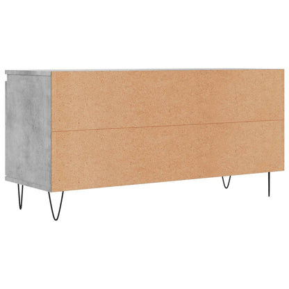 vidaXL TV Cabinet Concrete Grey 104x35x50 cm Engineered Wood