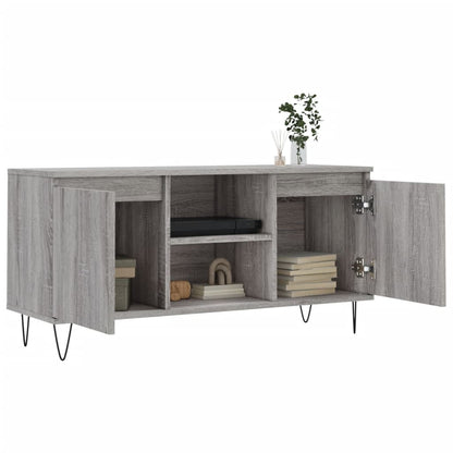 vidaXL TV Cabinet Grey Sonoma 104x35x50 cm Engineered Wood