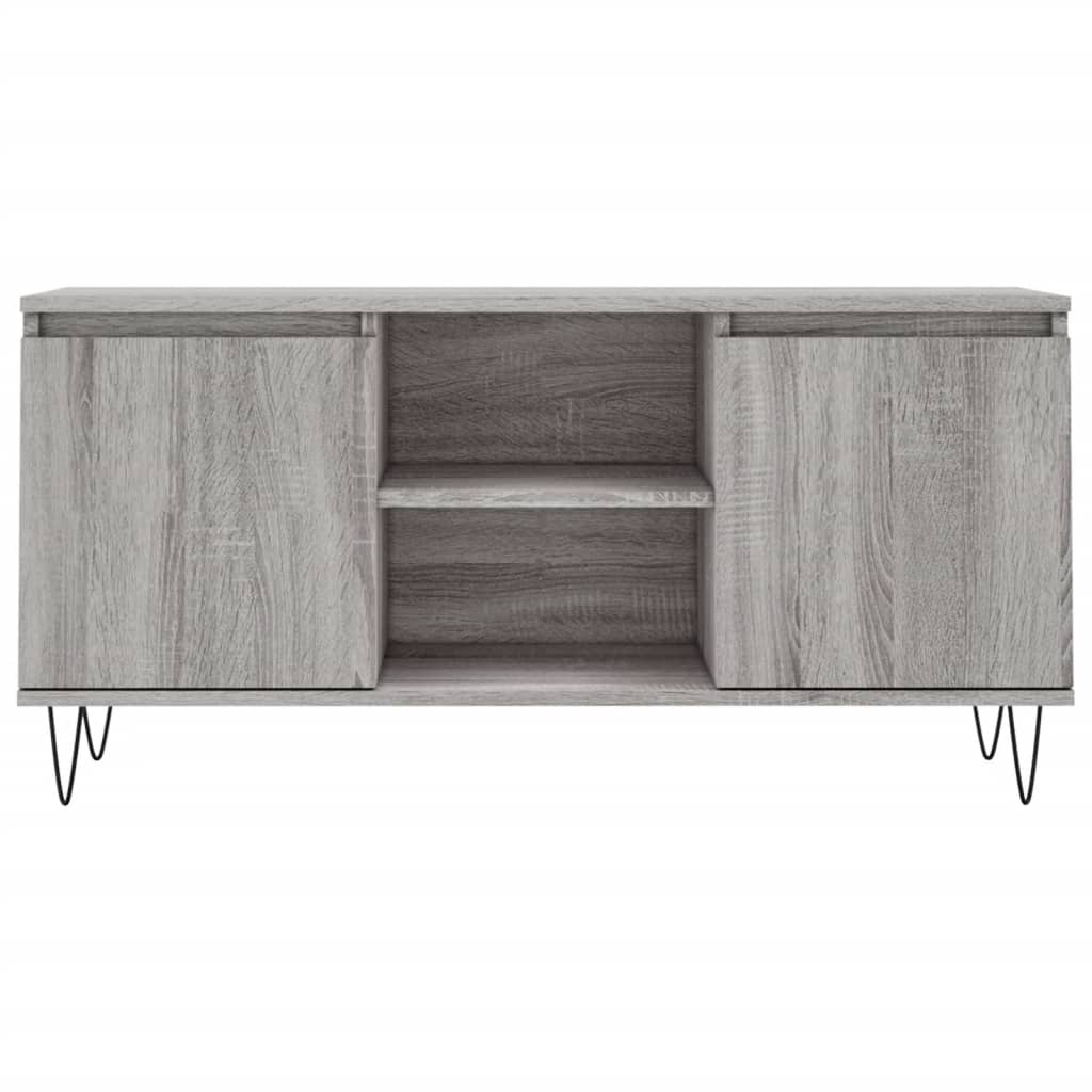 vidaXL TV Cabinet Grey Sonoma 104x35x50 cm Engineered Wood