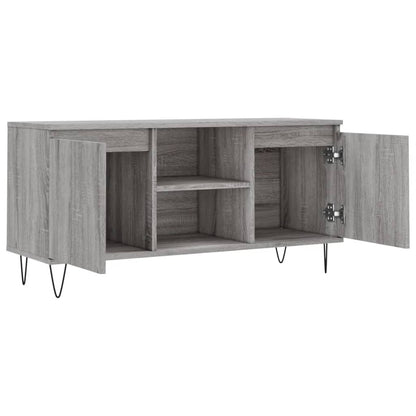 vidaXL TV Cabinet Grey Sonoma 104x35x50 cm Engineered Wood