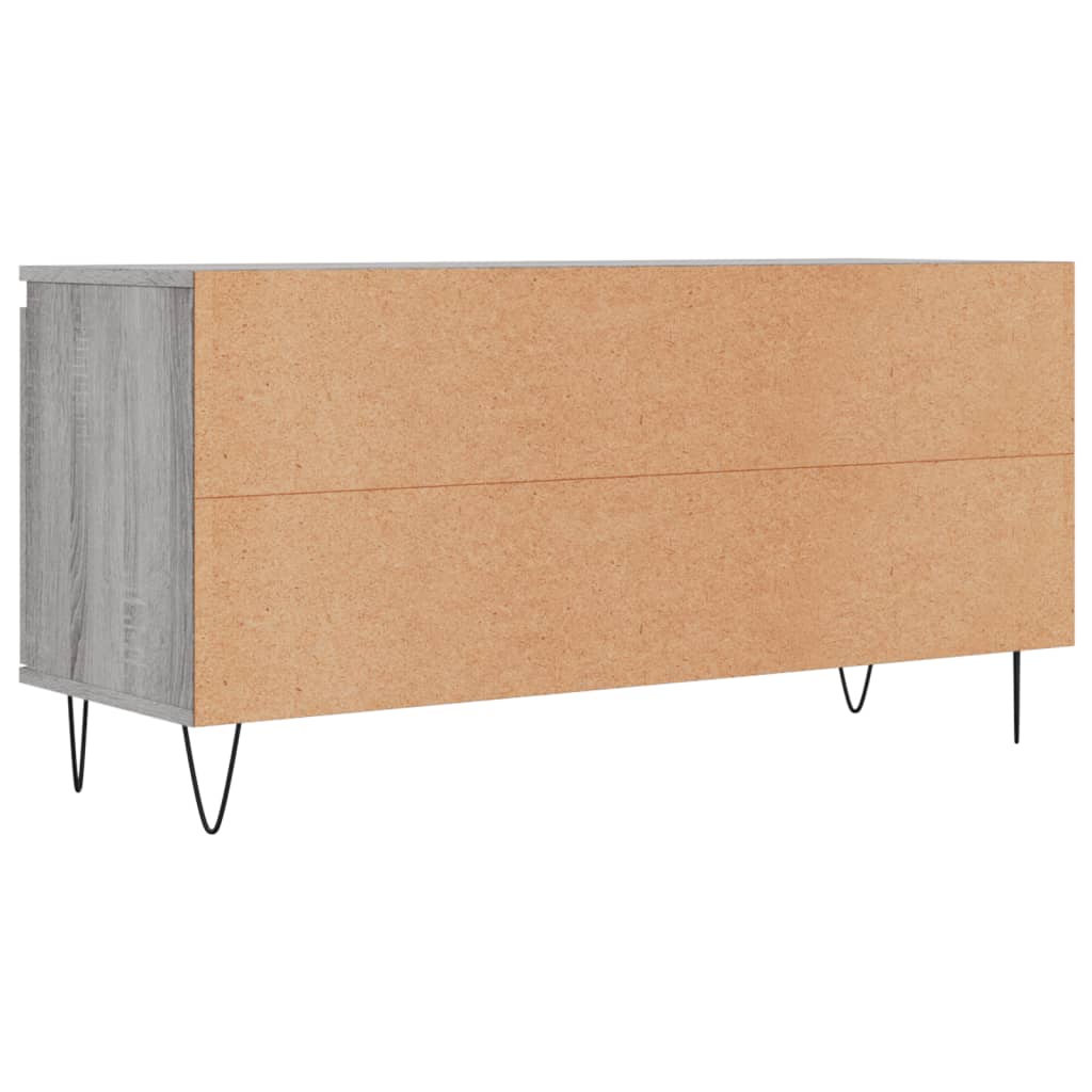 vidaXL TV Cabinet Grey Sonoma 104x35x50 cm Engineered Wood