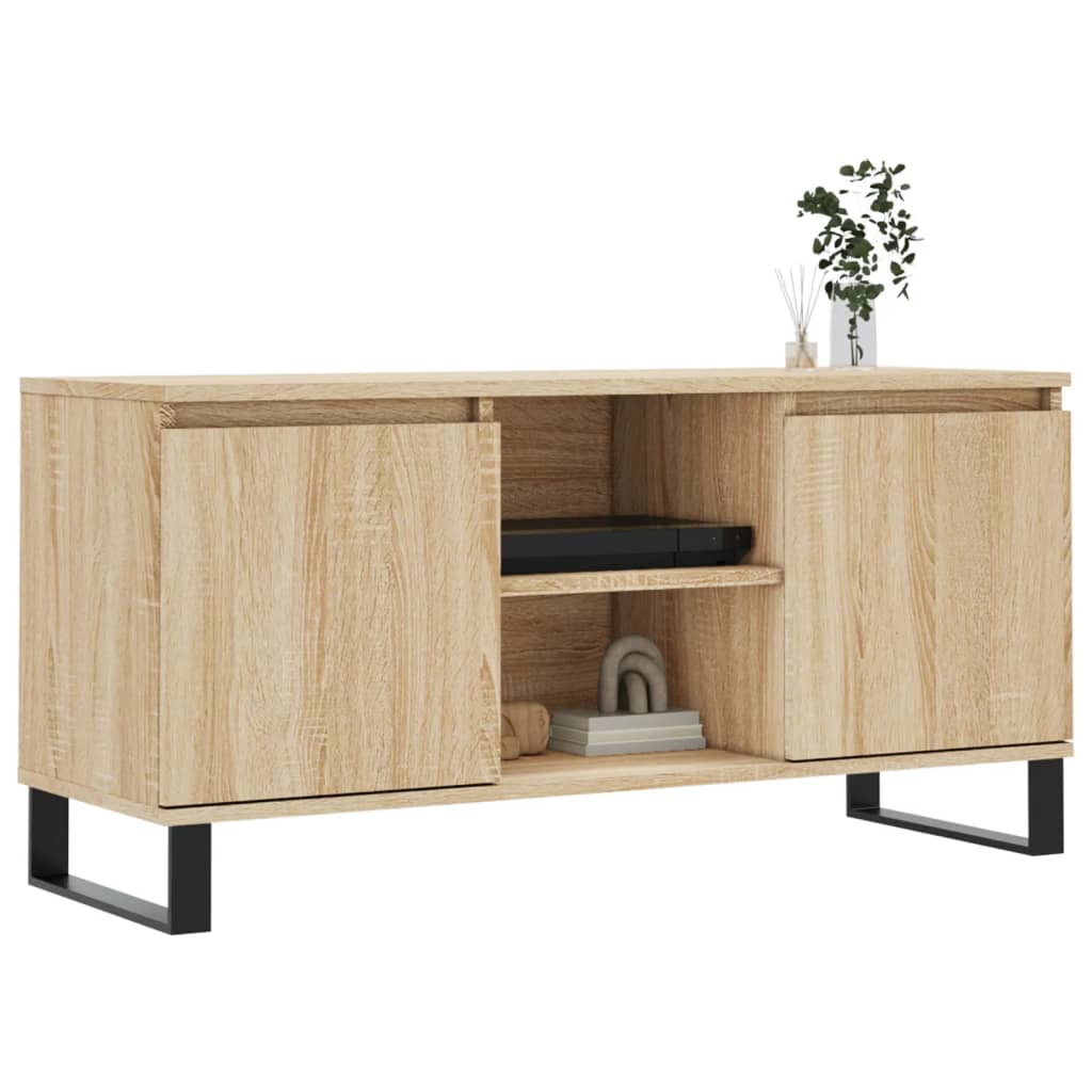 vidaXL TV Cabinet Sonoma Oak 104x35x50 cm Engineered Wood