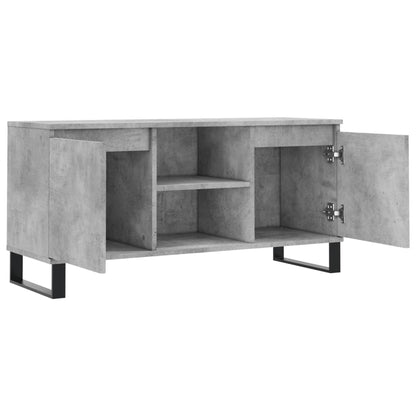 vidaXL TV Cabinet Concrete Grey 104x35x50 cm Engineered Wood