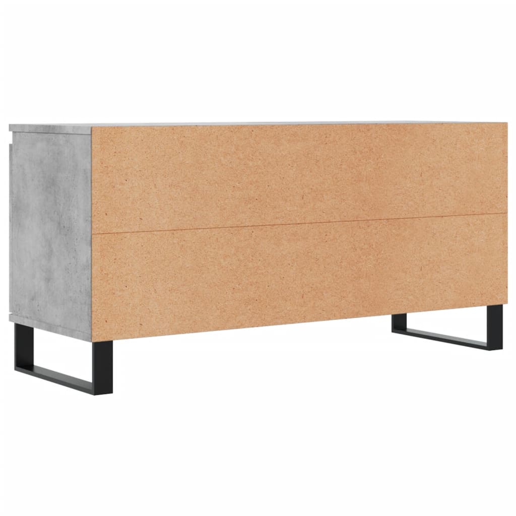 vidaXL TV Cabinet Concrete Grey 104x35x50 cm Engineered Wood