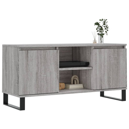 vidaXL TV Cabinet Grey Sonoma 104x35x50 cm Engineered Wood
