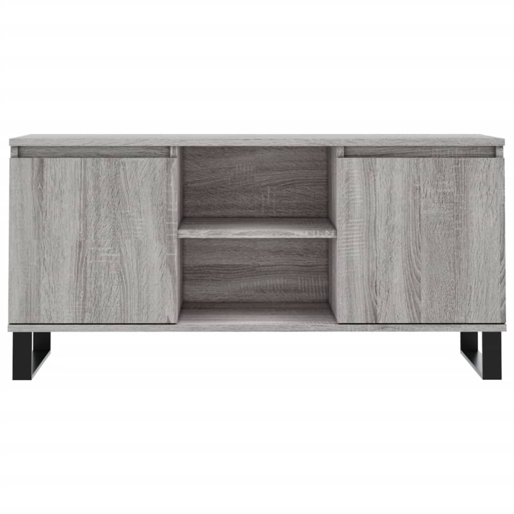 vidaXL TV Cabinet Grey Sonoma 104x35x50 cm Engineered Wood
