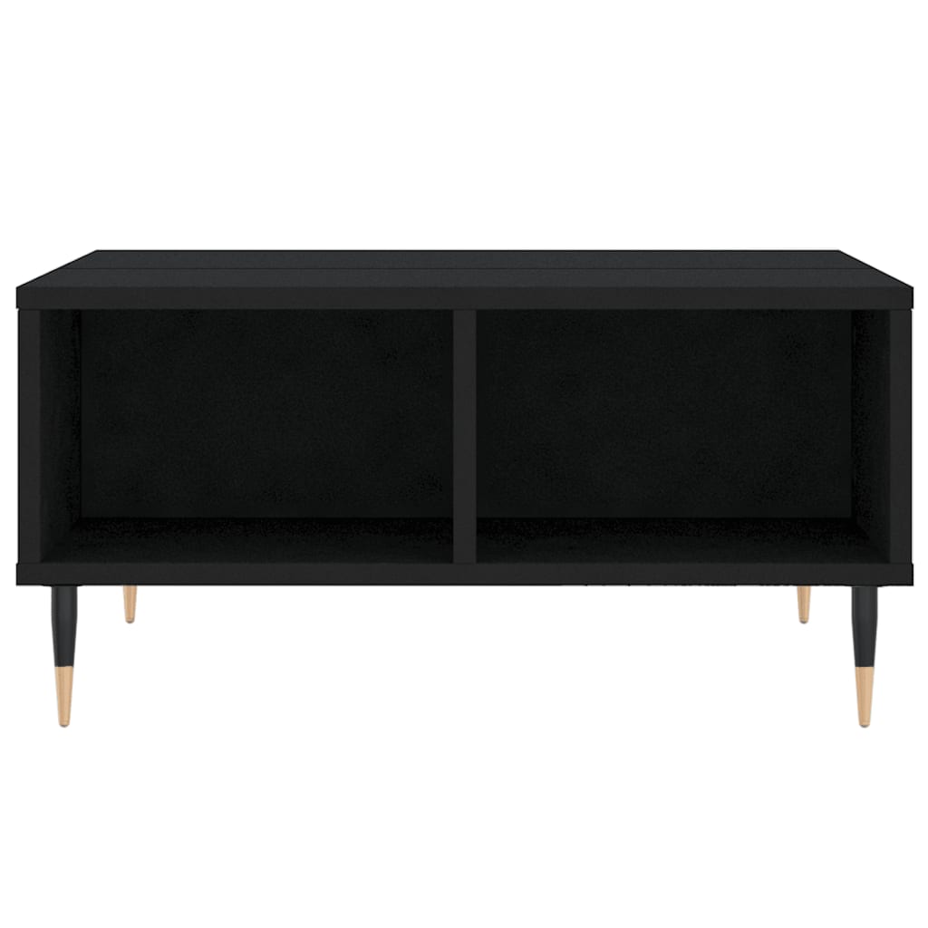 vidaXL Coffee Table Black 60x60x30 cm Engineered Wood